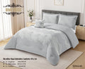 Microfiber Rope Embroidery Comforter 4 Pcs Set - Home Luxury