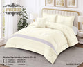 Microfiber Flower Embroidery Comforter 4 Pcs Set - Home Luxury