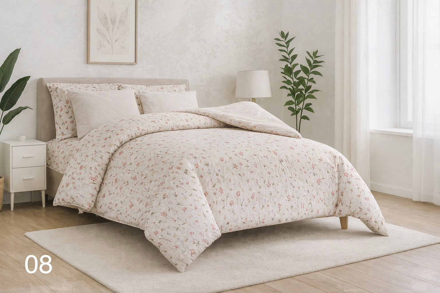 Printed Double Fitted Sheet - Cannon