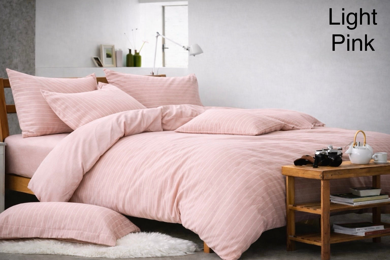 Denim Print Double Fitted Sheet - Cannon
