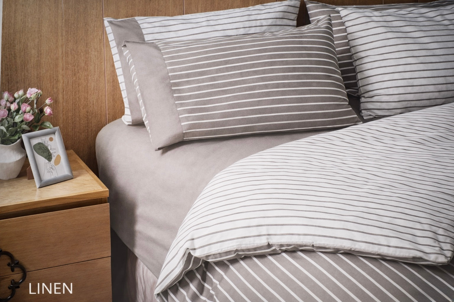 Moderna Print Single Fitted Sheet - Cannon