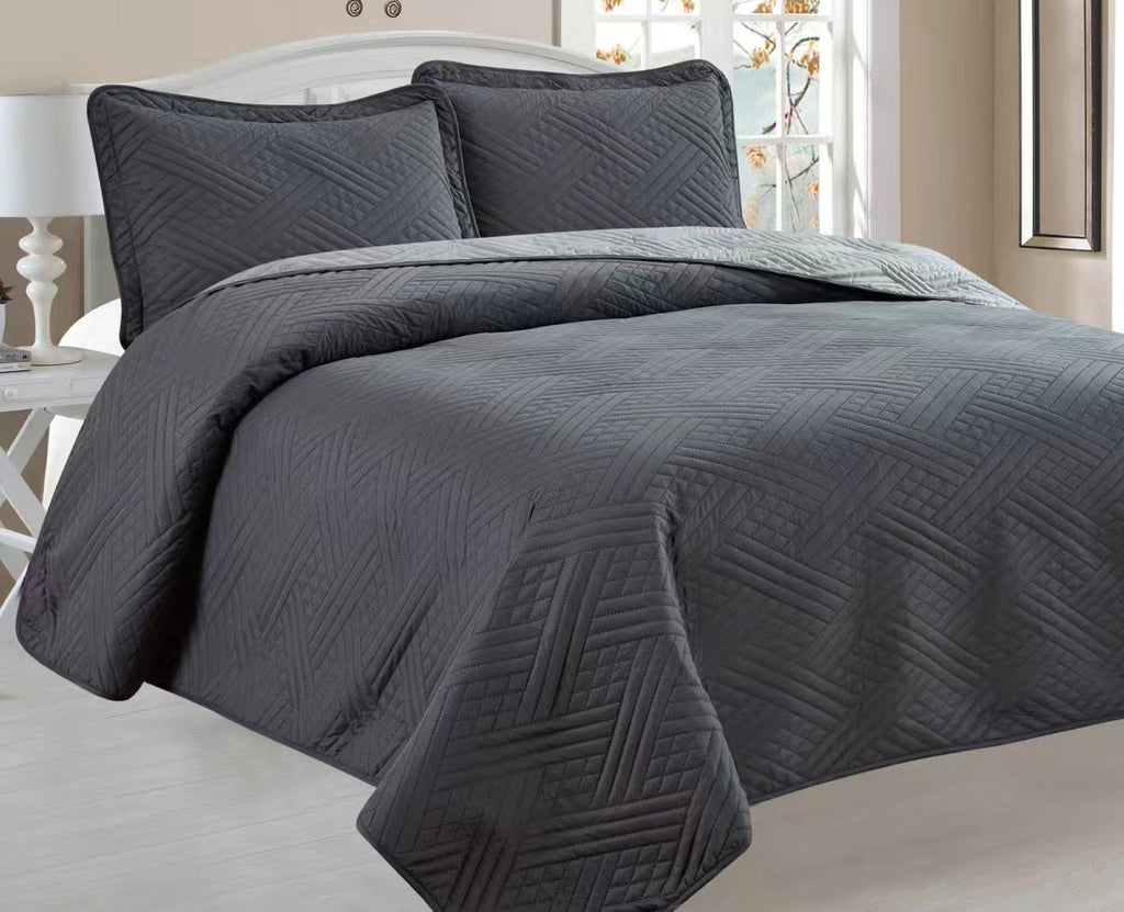 Plain Double Bedspread - Home Luxury