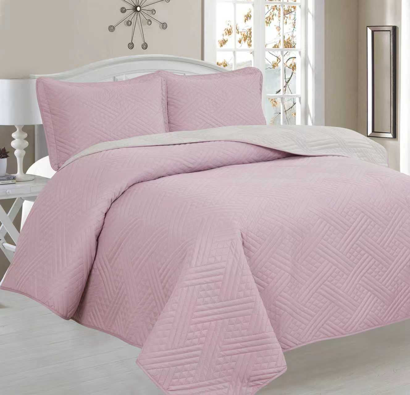 Plain Double Bedspread - Home Luxury