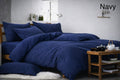 Denim Print Single Duvet Cover Set - Cannon