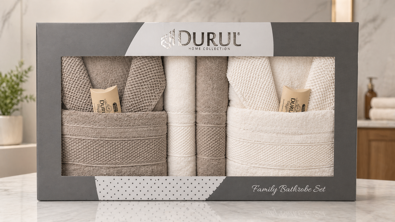 Durul - Jacquard Bathrobe Set