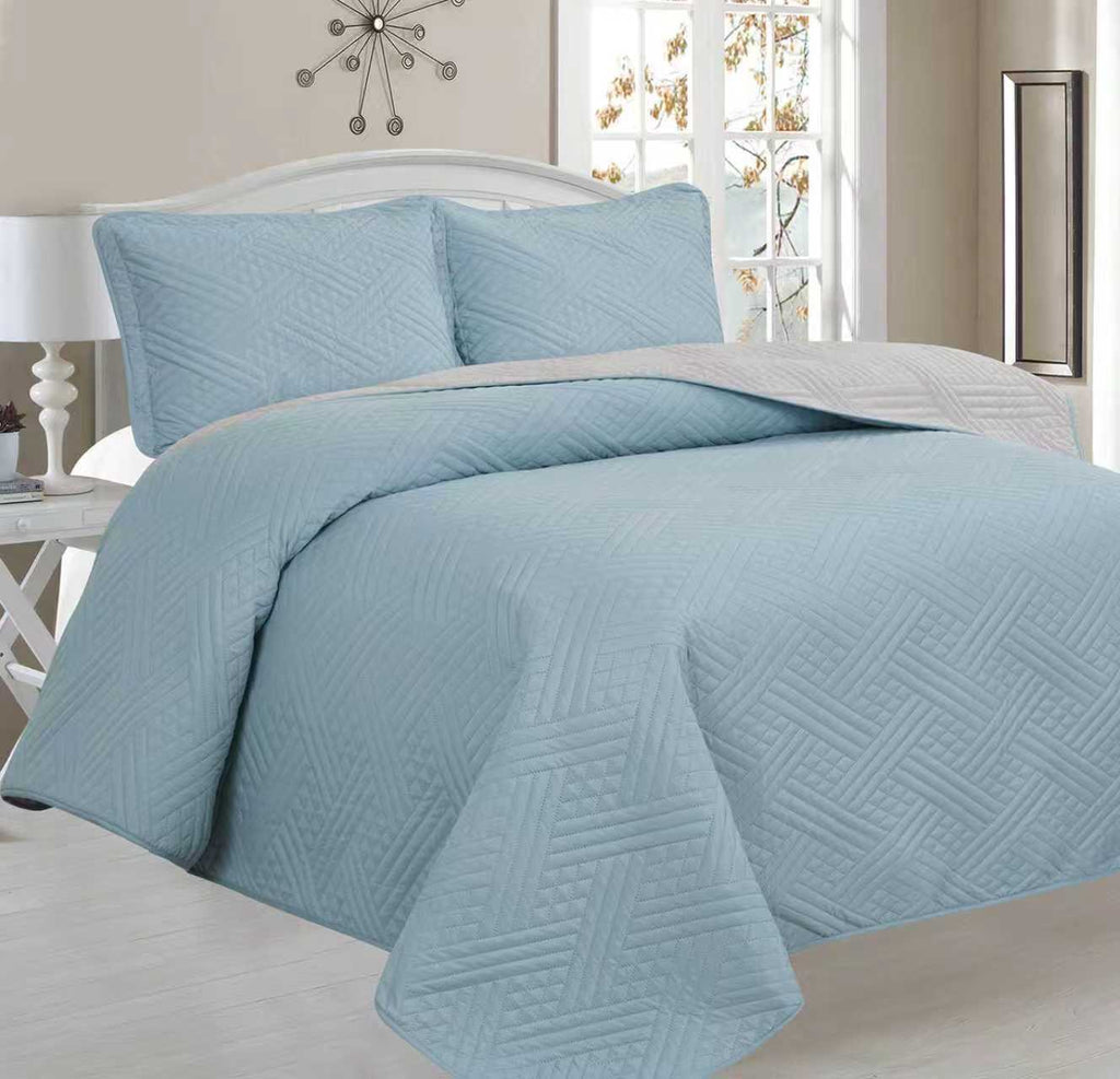 Plain Double Bedspread - Home Luxury