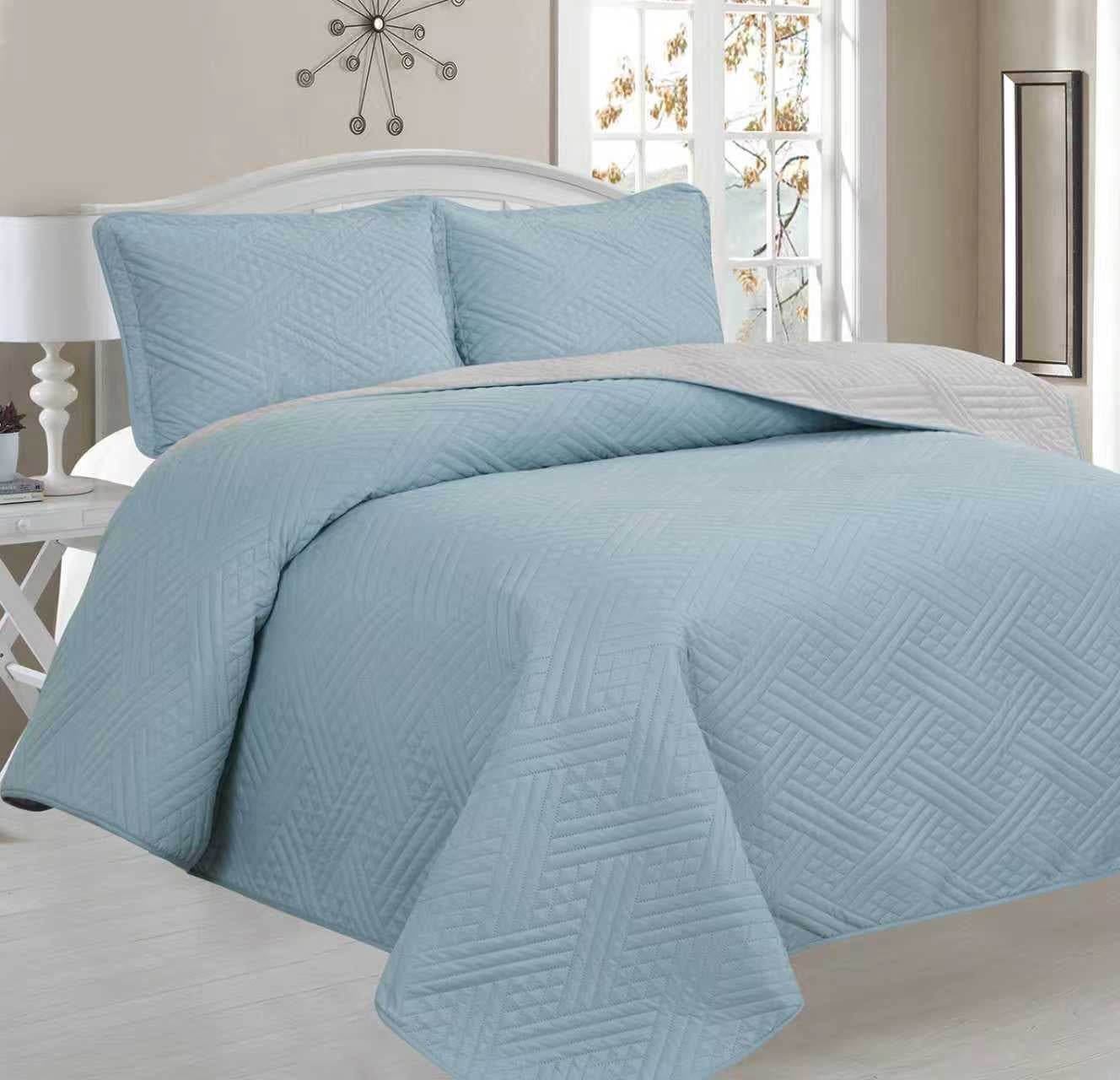 Plain Double Bedspread - Home Luxury