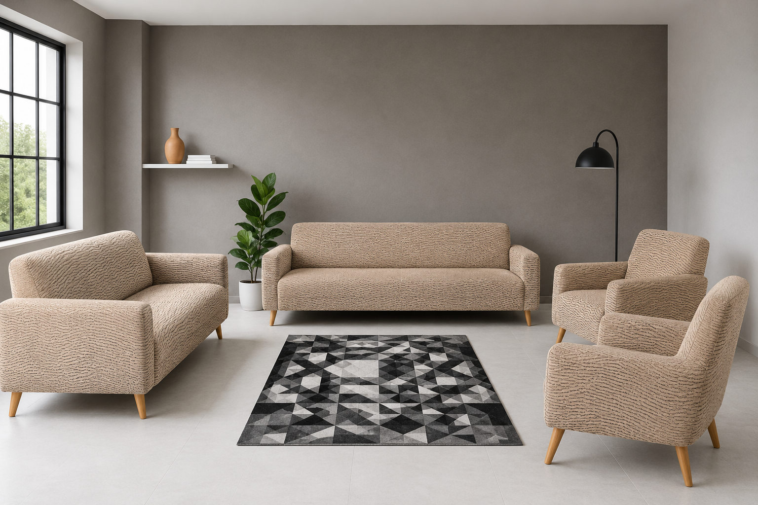 Jacquard Sofa Cover Set