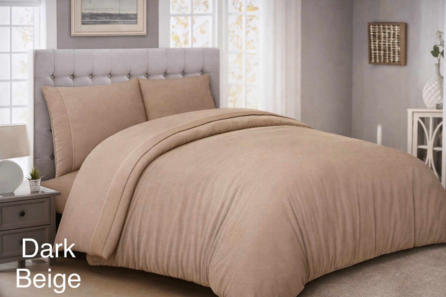 Stripes & Dots Single Duvet Cover Set - Cannon