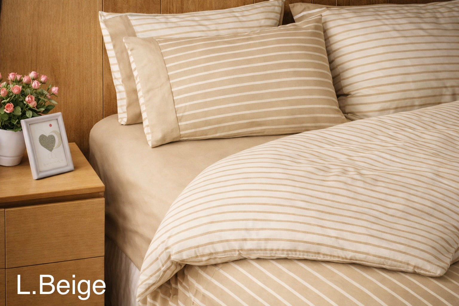 Moderna Print Double Fitted Sheet - Cannon
