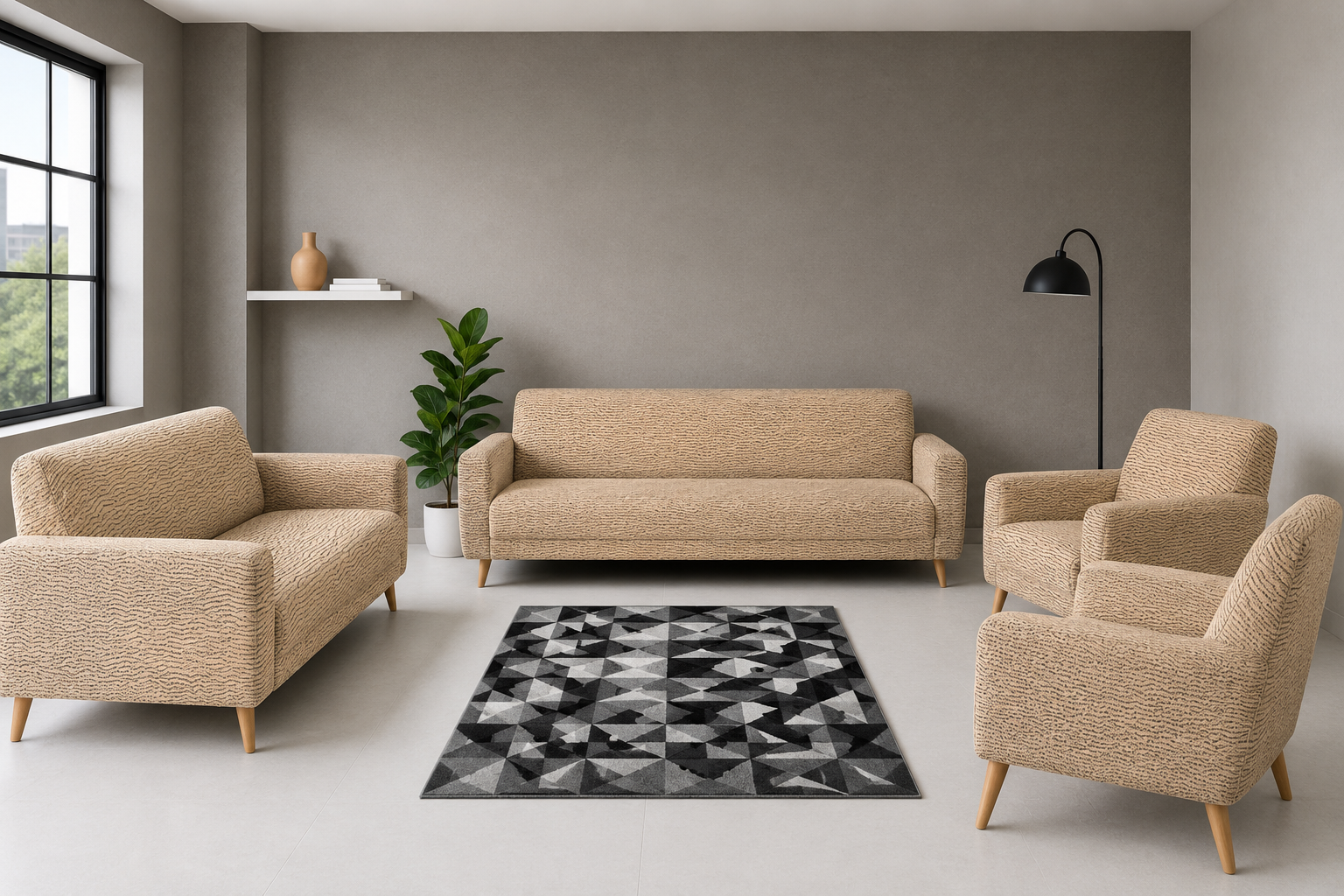 Jacquard Sofa Cover Set