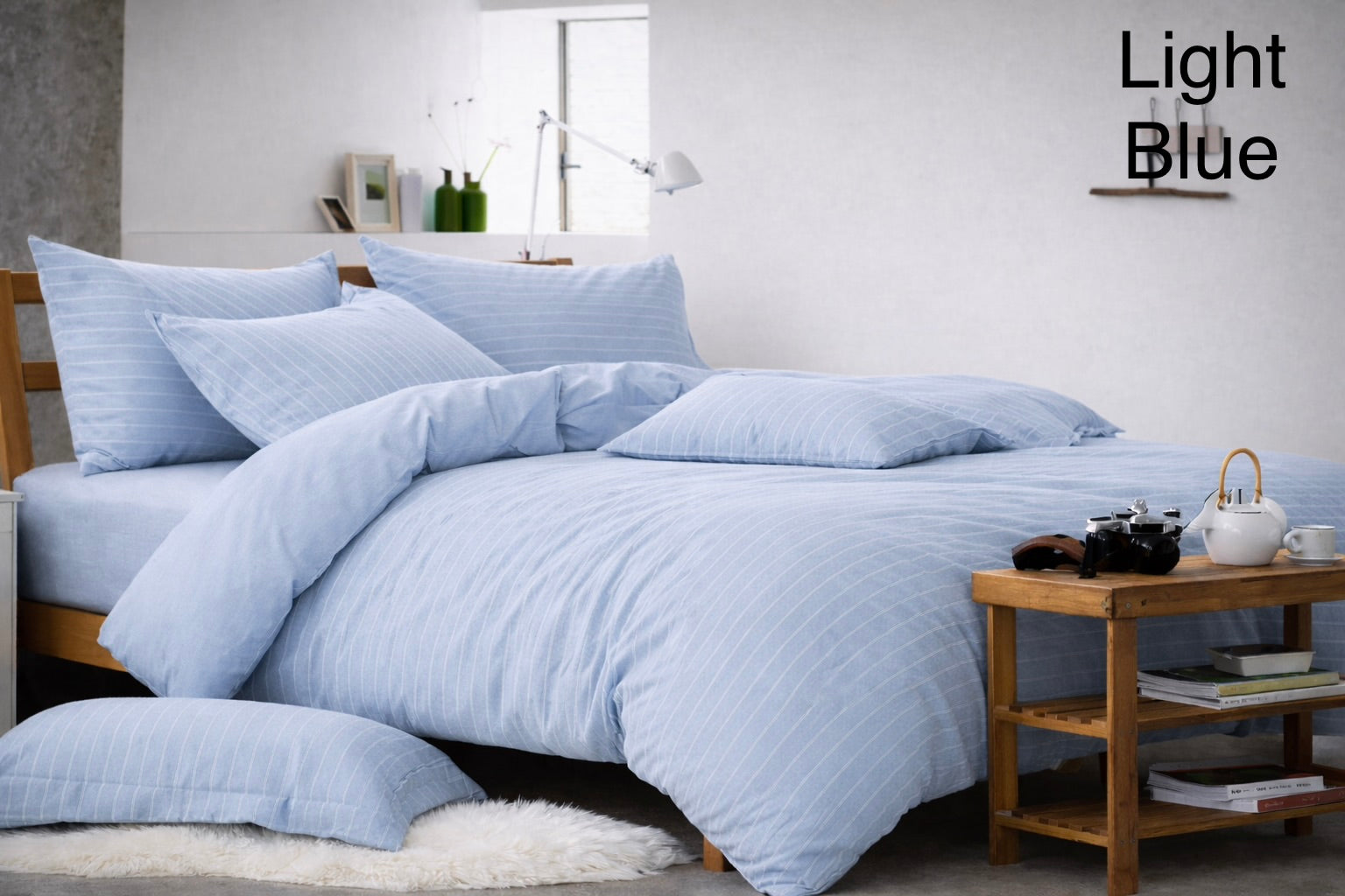 Denim Print Single Fitted Sheet - Cannon