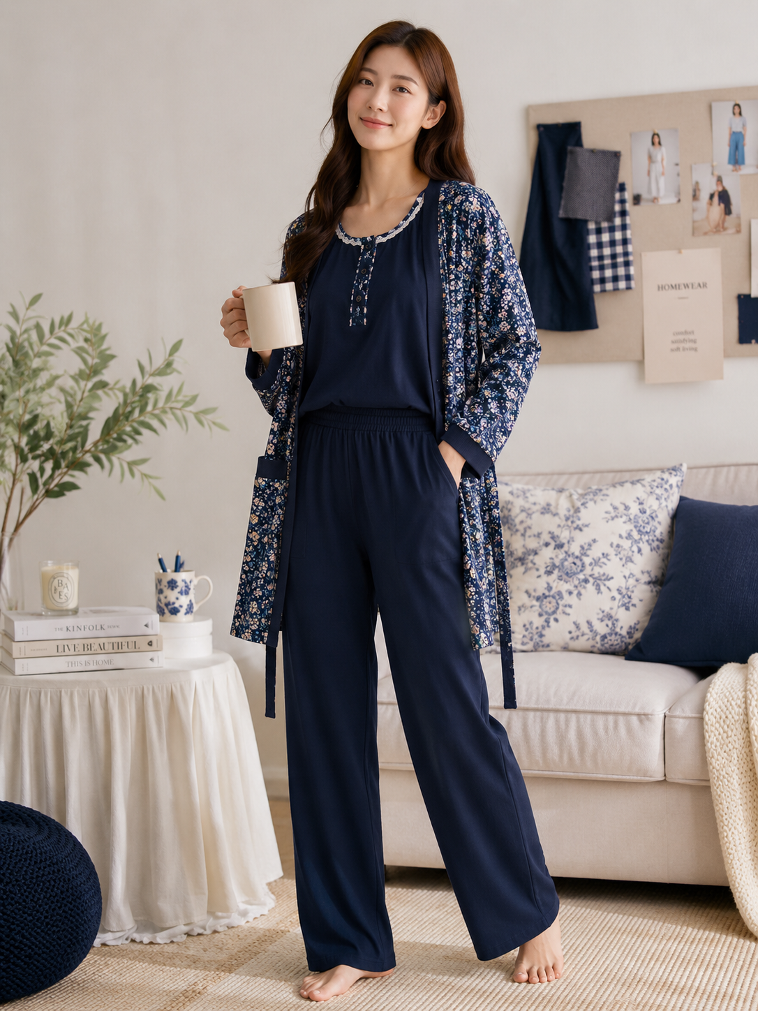 3 Pcs Floral Pajama - Lucie