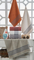 Geometric Zigzag Jacquard Towel - Purry