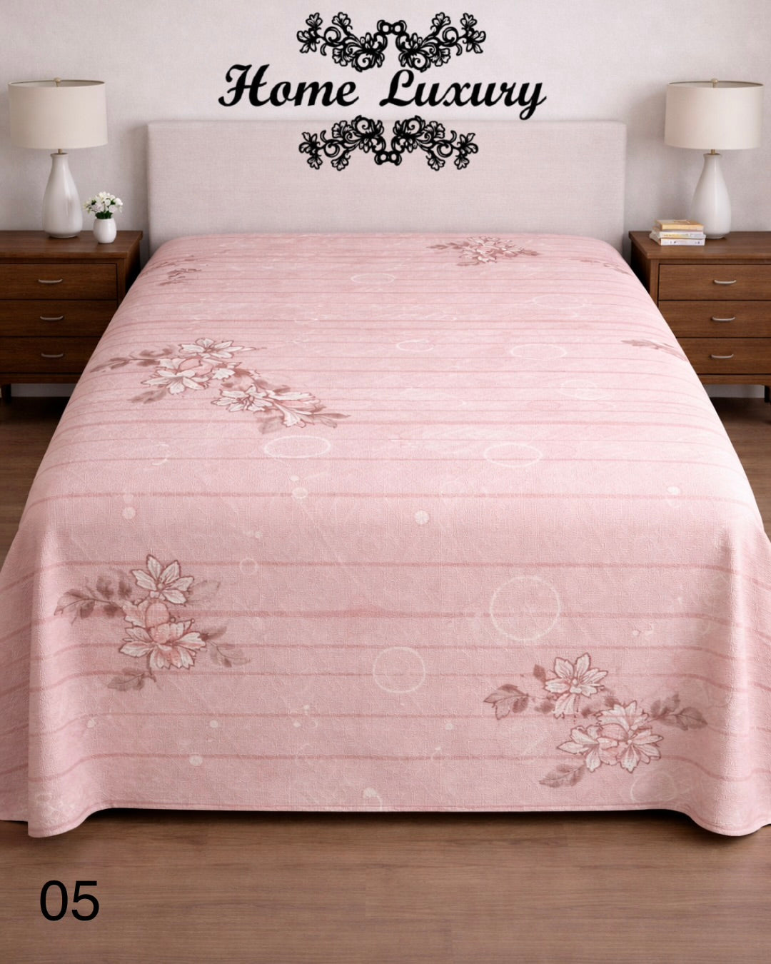 Printed Cotton Matelassé Single - Home Luxury