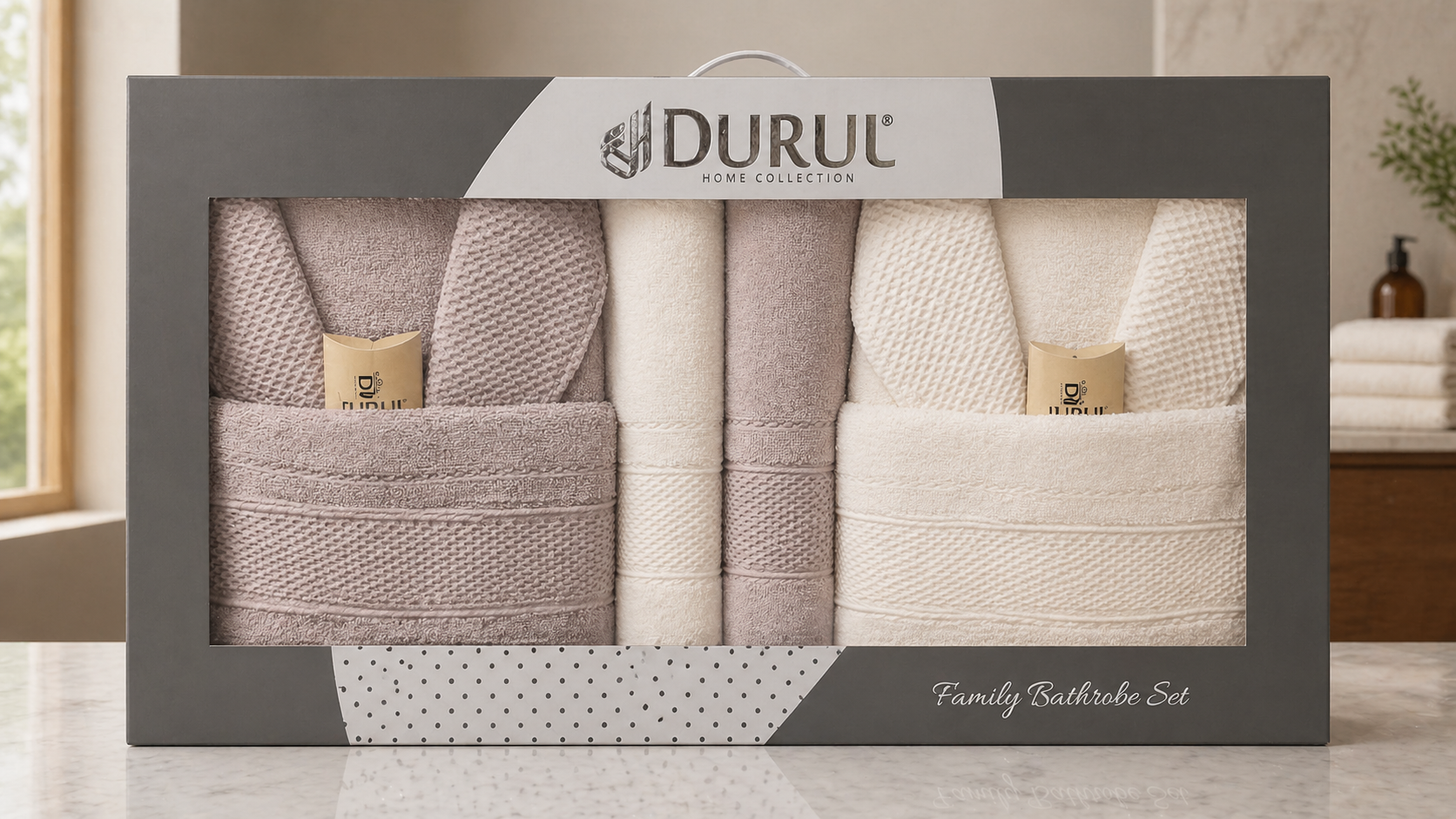 Durul - Jacquard Bathrobe Set