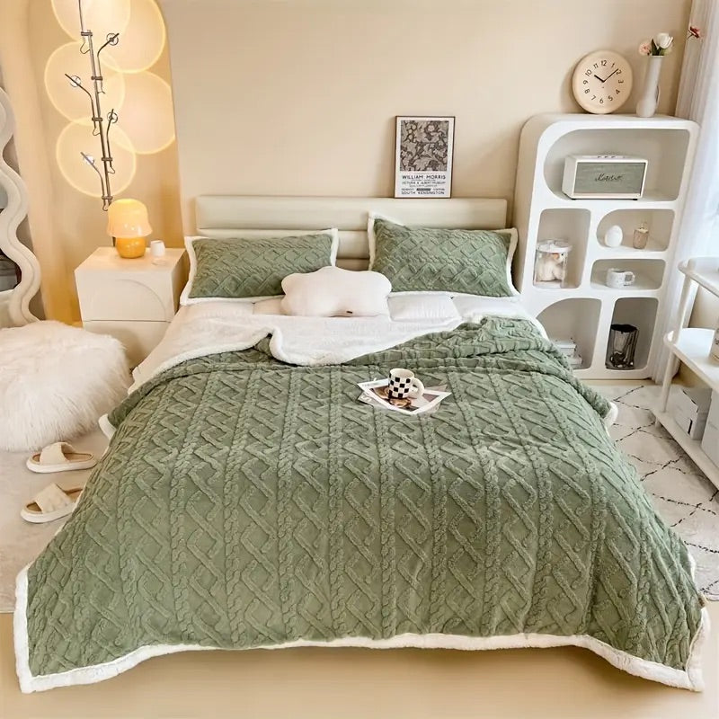 Single Jacquard Blanket - Home Luxury