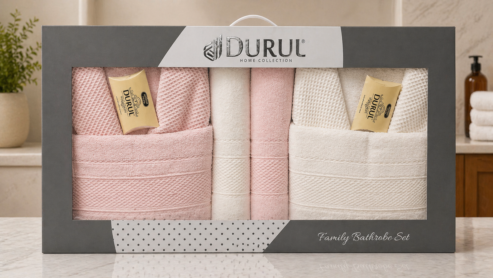 Durul - Jacquard Bathrobe Set