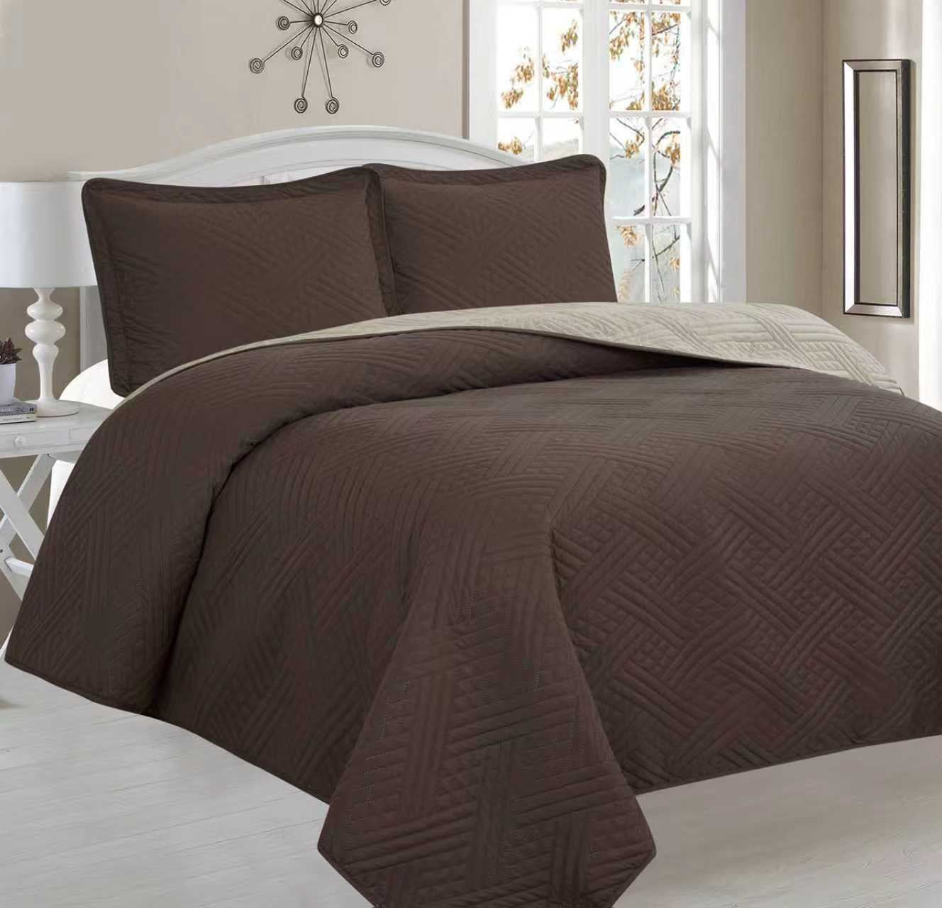 Plain Single Bedspread - Home Luxury