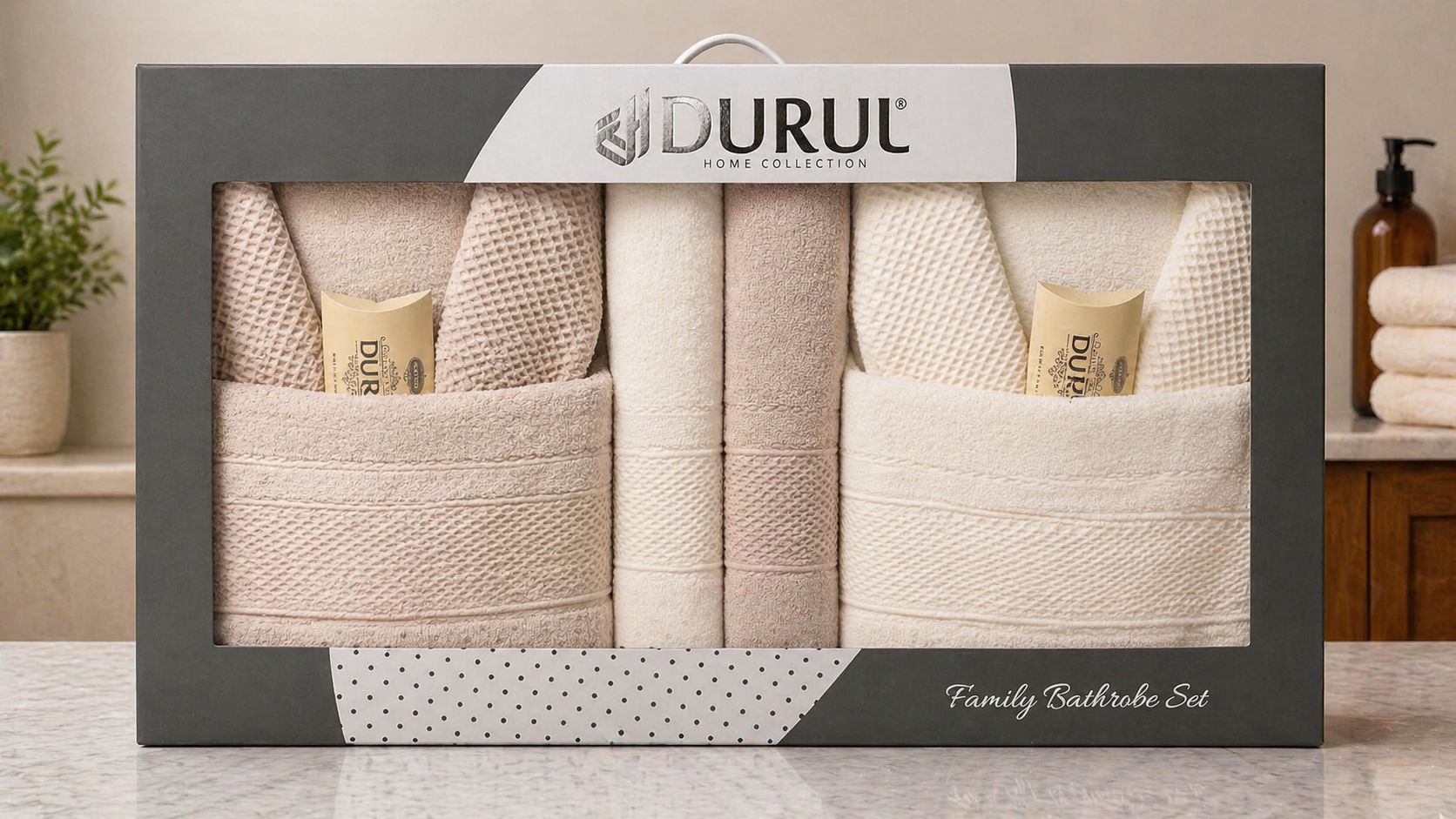 Durul - Jacquard Bathrobe Set