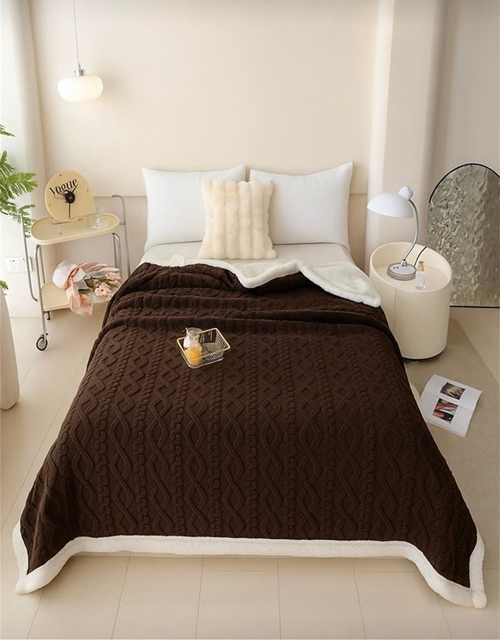 Single Jacquard Blanket - Home Luxury