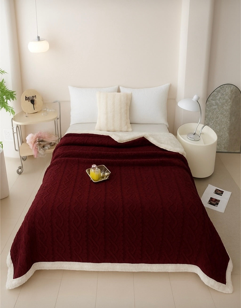 Double jacquard blanket - Home Luxury
